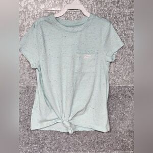 Reebok Blue Speckled Front Tie Top Girls 8 - 2023